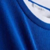 T-shirt med rund hals og dobbelt lag