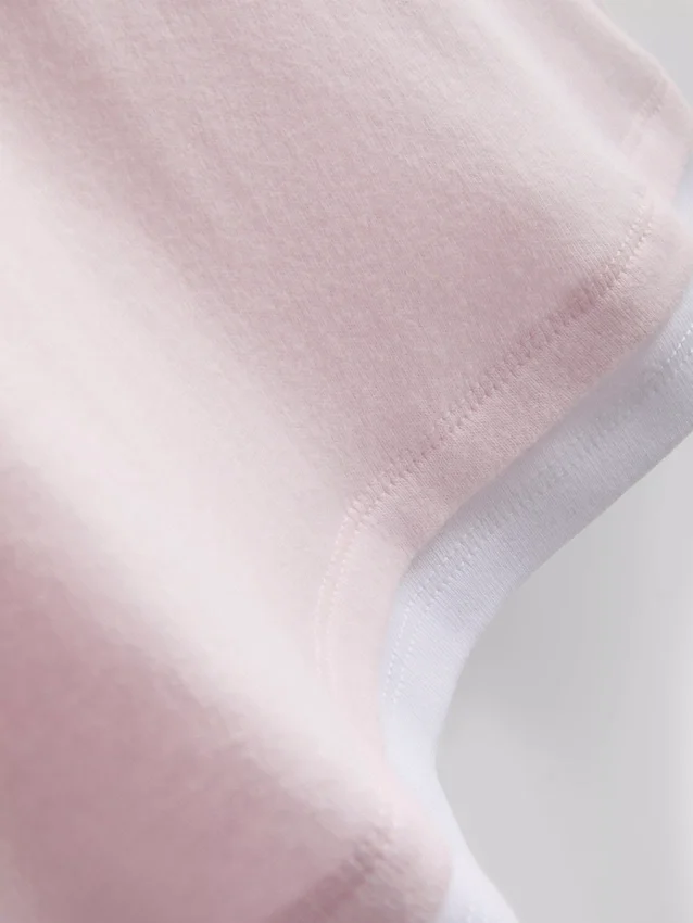 T-shirt med rund hals og dobbelt lag