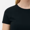 T-shirt med rund hals og stretch