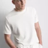 T-shirt med struktur og korte ærmer
