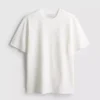 T-shirt med struktur og korte ærmer