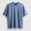 T-shirt med struktur og korte ærmer