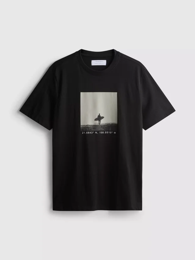 T-shirt med surferfoto