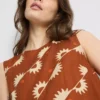 Tanktop i bomuldsblanding med print