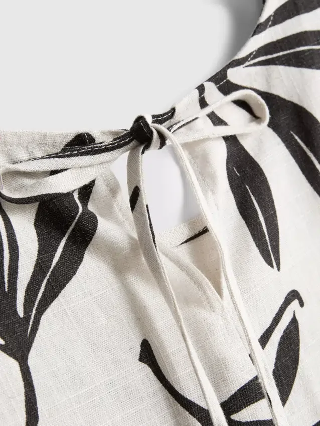 Tanktop i bomuldsblanding med print