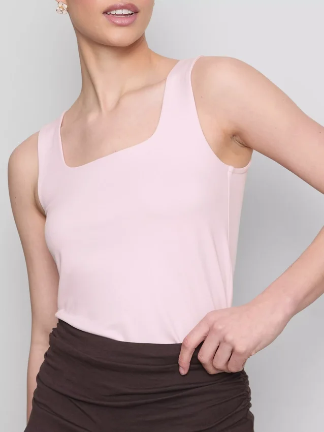 Tanktop med firkantet halsudskæring