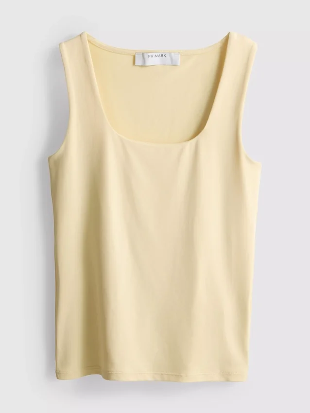 Tanktop med firkantet halsudskæring
