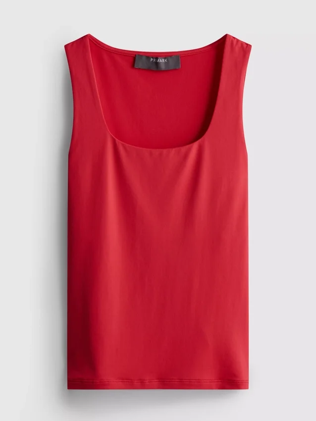Tanktop med firkantet halsudskæring