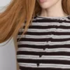 Tanktop med knapper, med højt bomuldsindhold