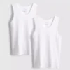 Tanktop med ribkant i slim fit