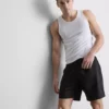 Tanktop med ribkant i slim fit