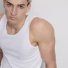 Tanktop med ribkant i slim fit