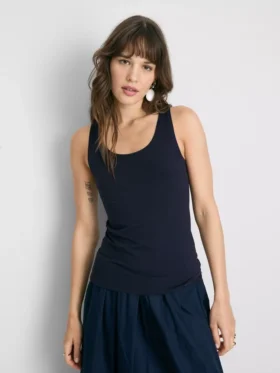 Tanktop med rund halsudskæring