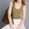 Tanktop med rund halsudskæring og racerryg