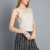 Tanktop med rund halsudskæring og racerryg