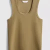 Tanktop med rund halsudskæring og racerryg