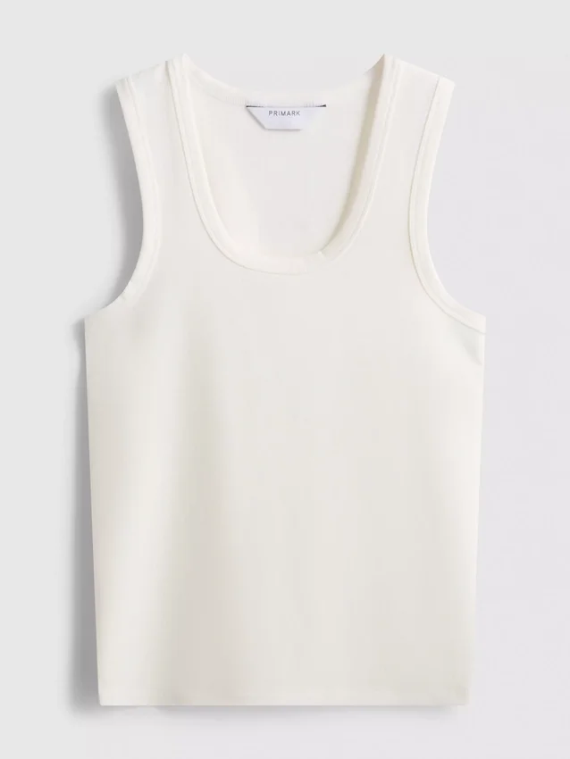 Tanktop med rund halsudskæring og racerryg