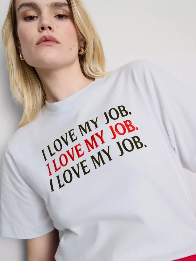 The Devil Wears Prada bomulds-T-shirt med slogan