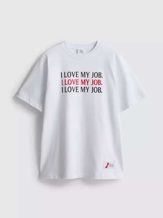 The Devil Wears Prada bomulds-T-shirt med slogan