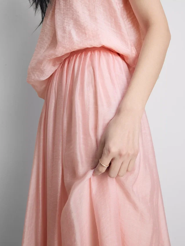 The Edit A-line Air Flow midi-nederdel