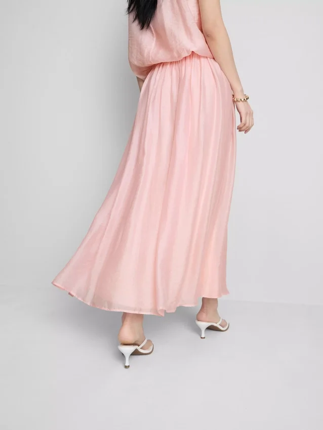 The Edit A-line Air Flow midi-nederdel