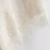 The Edit asymmetrisk slipkjole i satinblonder