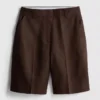 The Edit-bermudashorts i plisseret hør