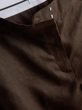 The Edit-bermudashorts i plisseret hør