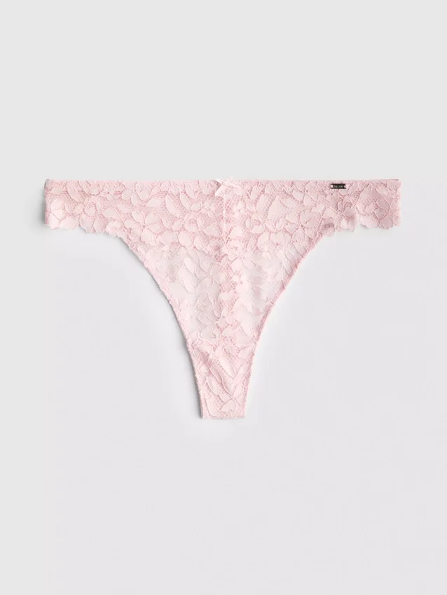 The Edit blomstret blonder-string