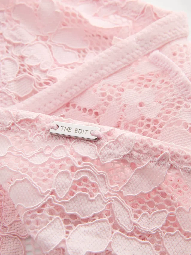 The Edit blomstret blonder-string