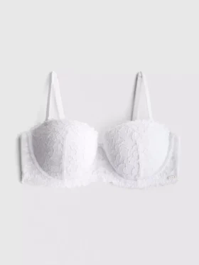The Edit blomstret push-up-bh i blonder