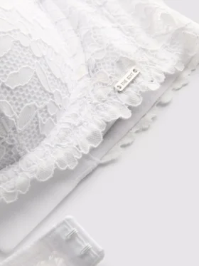 The Edit blomstret push-up-bh i blonder
