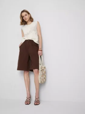 The Edit bomuldsbermudashorts