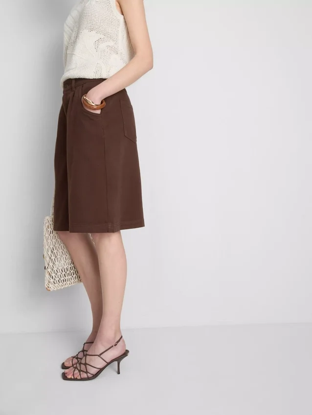The Edit bomuldsbermudashorts