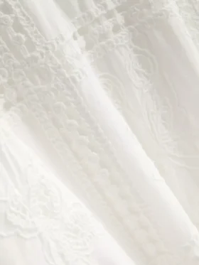 The Edit Broderie midi-kjole