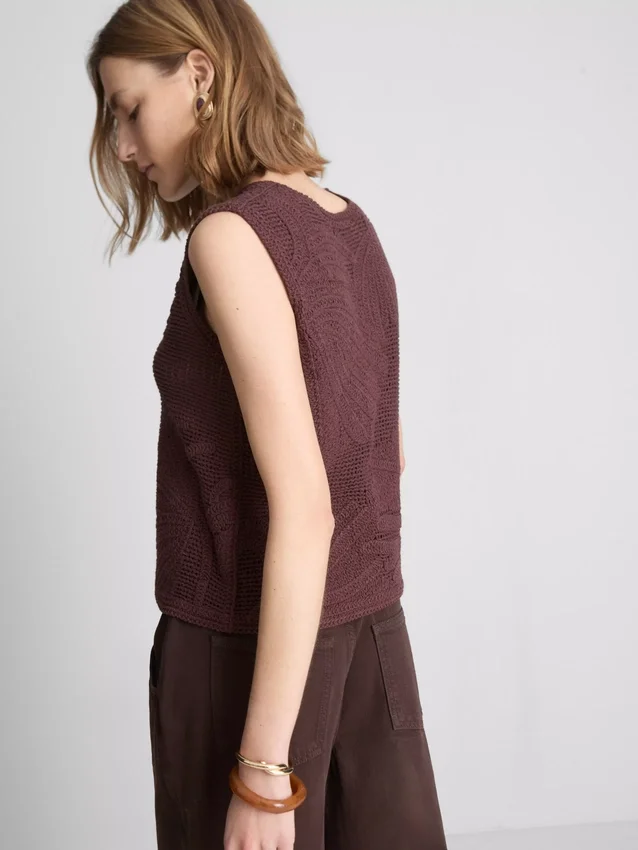 The Edit hæklet tanktop