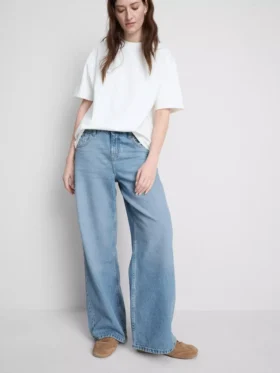 The Edit-jeans i bomuldsdenim med lige ben