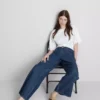 The Edit-jeans i bomuldsdenim med lige ben