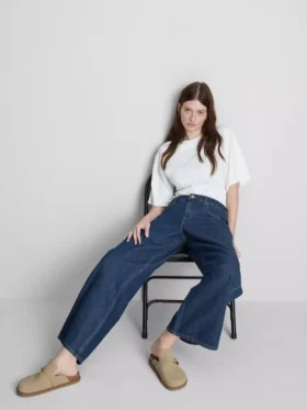 The Edit-jeans i bomuldsdenim med lige ben