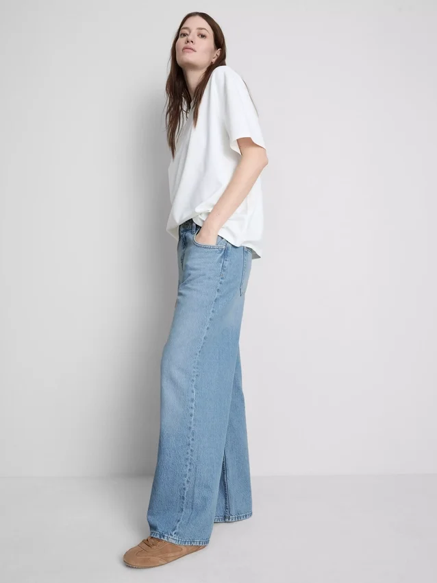 The Edit-jeans i bomuldsdenim med lige ben