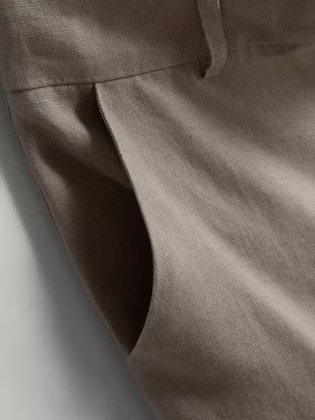 The Edit klassiske shorts i hør