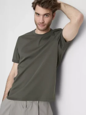 The Edit merceriseret slim-fit T-shirt