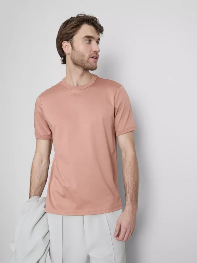 The Edit merceriseret slim-fit T-shirt