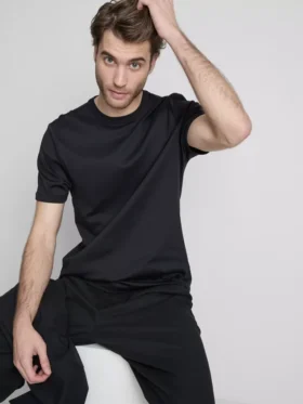The Edit merceriseret slim-fit T-shirt