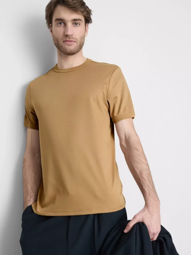 The Edit merceriseret slim-fit T-shirt