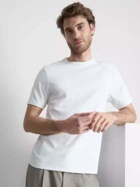 The Edit merceriseret slim-fit T-shirt