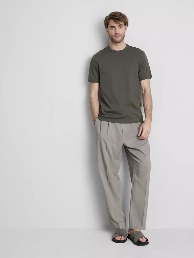 The Edit merceriseret slim-fit T-shirt