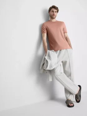 The Edit merceriseret slim-fit T-shirt