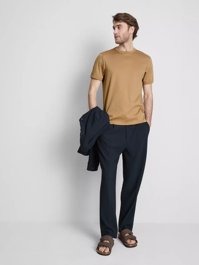The Edit merceriseret slim-fit T-shirt