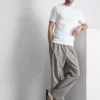 The Edit merceriseret slim-fit T-shirt